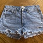 AGOLDE PARKER HIGH WAISTED BUTTON FLY DISTRESSED DENIM SHORTS SZ 28 Photo 1