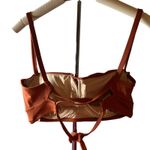Shade & Shore Women's Rust Cinch Front Keyhole Bikini Top - Size 32B - NWT Photo 5