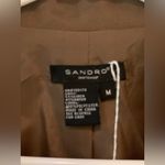 Sandro  Brown Linen Blend Double Chunky Button Style Jacket.     Size-Medium Photo 3