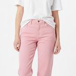 Just Black  Denim Pink Lemonade Raw Hem Jeans Size 29 Photo 0