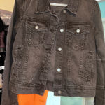 Free People  Classic Black Denim Jacket. Size S. EUC Photo 0