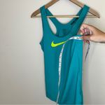 Nike Women’s Teal Blue Green  Pro Racerback Tank Top MEDIUM Dri-fit Workout Top Photo 2