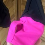 Women's Black and Pink Geometric Long Sleeve Rash Guard Photo 5