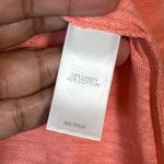 J.Jill  Linen Blend Open Front Cardi Coral Orange Beach Size XLP EUC #0637-OC Photo 4