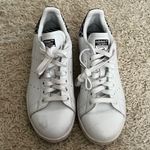 Adidas x stan smith white and leopard print sneakers size 7 Photo 0
