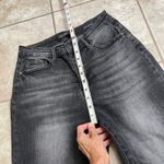 Judy Blue Wide Leg Crop Jeans Women's Size 7/28 Black Wash Frayed Hem euc euc Photo 3