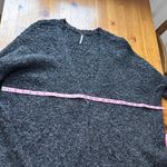 Free People  Charcoal Knit Cardigan Over Size Photo 10