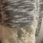 Orange Creek  Grey/White Top With Lace Bottom Size M/L Photo 4