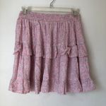 Princess Polly Susanna Pink Floral Ruffle Tier Mini Skirt 6 Photo 1