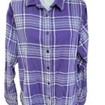 Cabela's Cabela’s Plaid Flannel Button Down Shirt Purple White Size 2XL Photo 0
