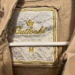 Outlooks beige full zip hoodie jacket with design on front and back in medium Photo 2