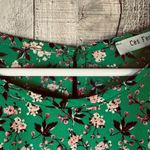 Ces Femme 2X Green Too w/Floral Print w/Keyhole Button Closure & Bell Sl… Photo 5