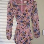 Altar'd State Pink Romper Floral Photo 0