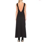 Finders Keepers  Black Amos Dress Size Slits Cut Outs‎ Lace Up Maxi Size Small Photo 2