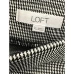 Ann Taylor  LOFT Pull-On Black & White Houndstooth Pants Women's XL Photo 4