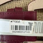 Macy's Burgundy Red Leather Stretch Belt S-M 27,28,29 -34 Inches Photo 3