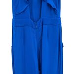 Karina Grimaldi Silvia Solid Jumpsuit Sleeveless Open Back Blue Size Small Photo 10
