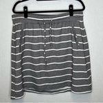 Torrid | Gray Skirt Knee-Length Smocked Tie Front 1 Stretch Comfort Photo 0