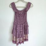 SPELL & THE GYPSY Purple Floral Dahlia Mini Dress Size XS Photo 6