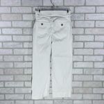 Spanx White Stretch Twill Cropped Wide Leg Pants Size M Style 20312R Photo 7