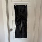 ZARA Black Flare Leather Pants Photo 1