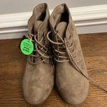 Arizona Jeans Arizona Jean Co. memory foam wedge ankle boots sz 10 style AZ Lily tie front NWT Photo 7