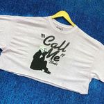 Blondie Call Me Rock Crop Top Size 2X Silver Photo 2