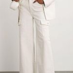 Mother Denim Anthropologie Undercover Cargo Sneak Jeans in Cream Puffs Size 25 Photo 2