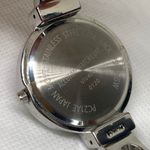 Vivani women’s quartz analog cuff bracelet watch silver tone 34mm round running Photo 5