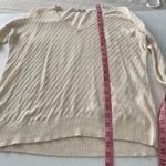 Madewell Cream Pointelle Knit Sweater Women’s XS Lightweight V-Neck Pullover Photo 4