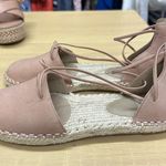 Eileen Fisher  Flat Elastic Lace Up Espadrilles Tan Women's Size 6 NWOT Photo 0