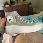Converse  Grey High-Top Platform Sneakers Photo 4