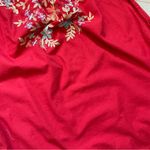 Free People  Dress NWT embroidered off shoulder fleur du jour womens Red (xsmall) Photo 3