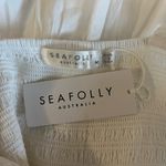 Seafolly  White Faithful Tiered Lined Midi Dress Size 8 Medium New With Tags‎ Photo 3