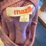 Mazik Pink Crew Neck Sweater with Stripes Size L Photo 5