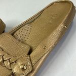 Cole Haan  metallic Leather Loafer Mules Size 7 slide braid detail Photo 3