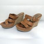 UGG  Hedy Embossed Leather Espadrille Wedge Sandals 7.5 VGUC Photo 2