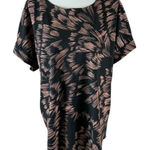 CAbi Abstract Print Boxy Blouse Top Minimalist Modern Artsy Workwear Large Photo 0