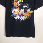 Disney  Mickey and Friends Black Short SleeveT-Shirt wrap around print size S Photo 4