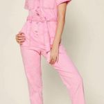 Skies Are Blue Pink Jumpsuit  Photo 0