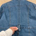 Petite Sophisticate  Women’s Blue Stretch 4 Pockets Denim Jean Jacket Size 12 Photo 4