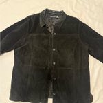 Relativity  Black Leather Jacket Photo 0