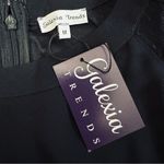 Galexia Trends Women Chic Black Casual Short Dress with Sheer Sleeves Size M Photo 10