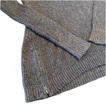 American Eagle Women’s Cold Shoulder Brown Knit Sweater Zipper Detailing Sz SM Photo 5