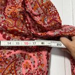 J.Crew  Pink Puff Sleeve Ruffle long sleeve paisley print blouse size small Photo 6