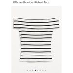 Old Navy NWT‎  Womens Striped Off Shoulder Ribbed Top XL Photo 1
