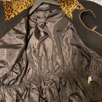 Vintage Braetan leopard animal print black wool fitted tie coat, size large Photo 6
