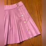 ZARA  Lilac Vegan Faux Leather Pleated Mini Skirt Size XS Bloggers Fave RARE‎ Photo 9