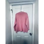 Talbots  Women’s Plus Size 2X Pink Cable Knit Cotton Sweater Mock Neck Stretch Photo 8