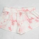 NWT Cozy Rozy Pink White Tie Dye Pajama Shorts Size XL Photo 3